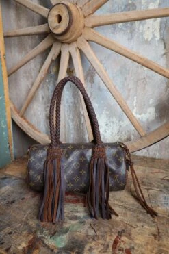 LEATHER AND VODKA PAPILLION PM CHOCOLATE 35CT BISBEE TURQUOISE BAG -Johny Clothing Shop 0D6A0049