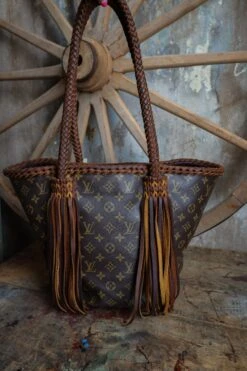 LEATHER AND VODKA SHOPPING SAC CHOCOLATE BAG -Johny Clothing Shop 0D6A0056