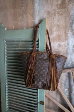 LEATHER AND VODKA SHOPPING SAC CHOCOLATE BAG -Johny Clothing Shop 0D6A0072