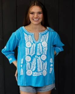 LONGSLEEVE EMBROIDERED BLOUSE 14 LONGSLEEVE EMBROIDERED BLOUSE -Johny Clothing Shop 0D6A3923