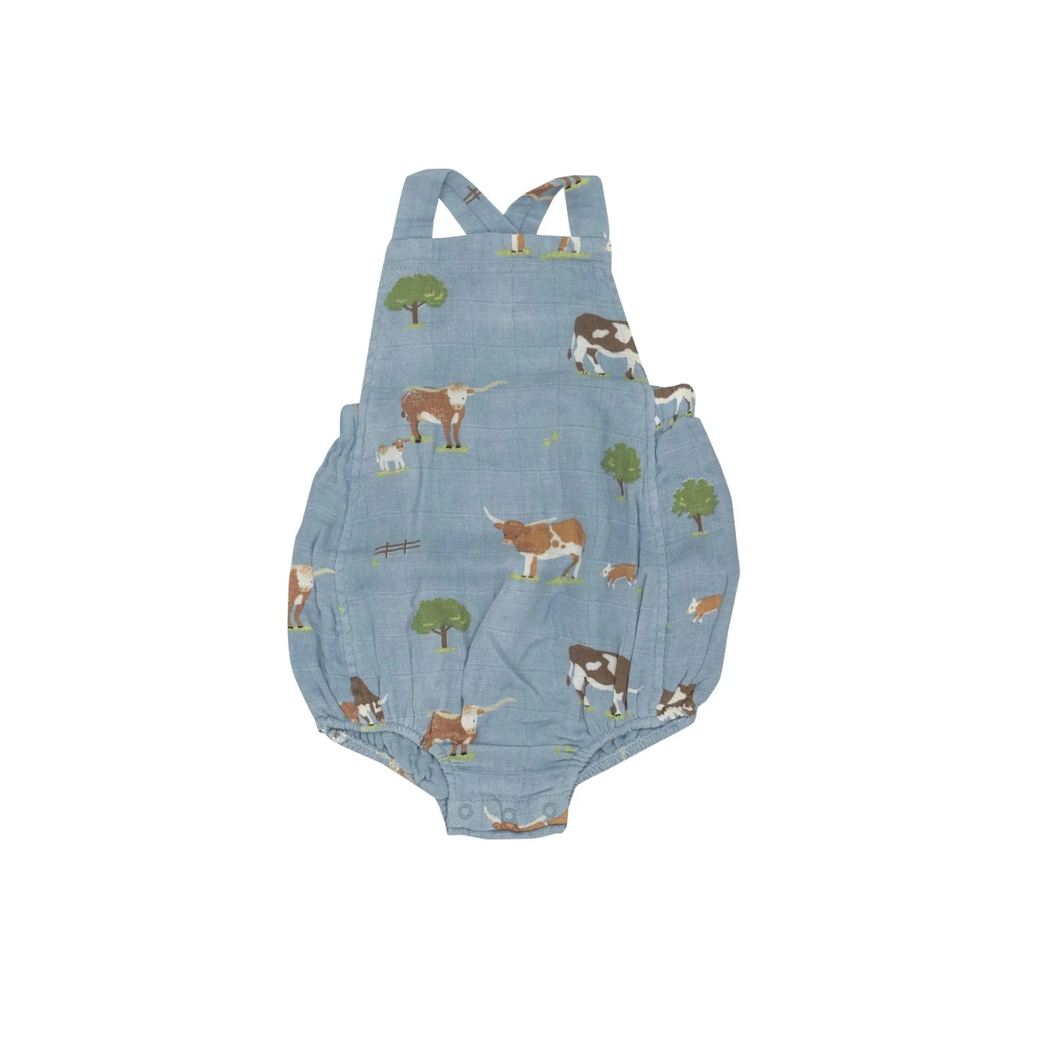 ANGEL DEAR RETRO LONGHORN CATTLE SUNSUIT 1 ANGEL DEAR RETRO LONGHORN CATTLE SUNSUIT