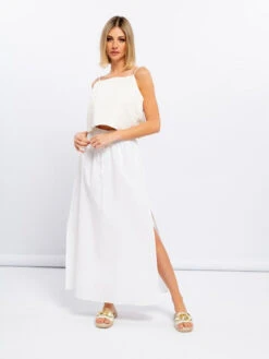 SMF LINEN MAXI SKIRT