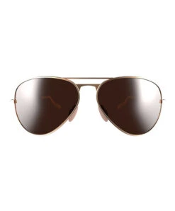 BEX WESLEY ROSE GOLD AND BROWN SUNGLASSES