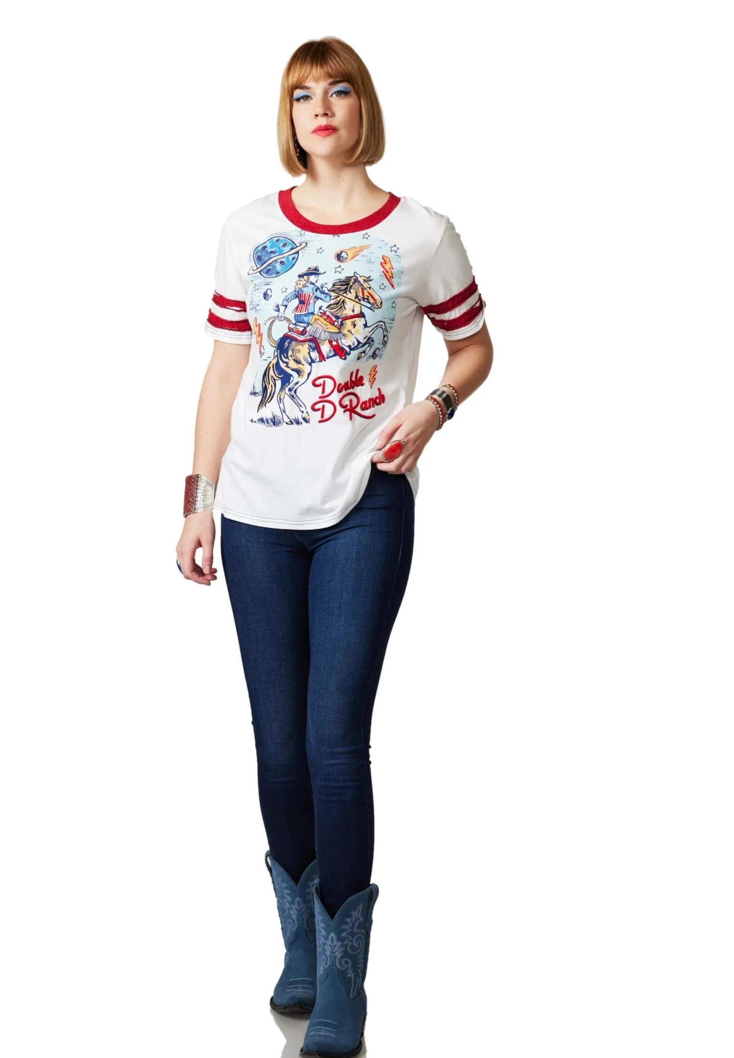 DOUBLE D RANCHWEAR SKYLINE BUCKER TOP 2 DOUBLE D RANCHWEAR SKYLINE BUCKER TOP - Image 2