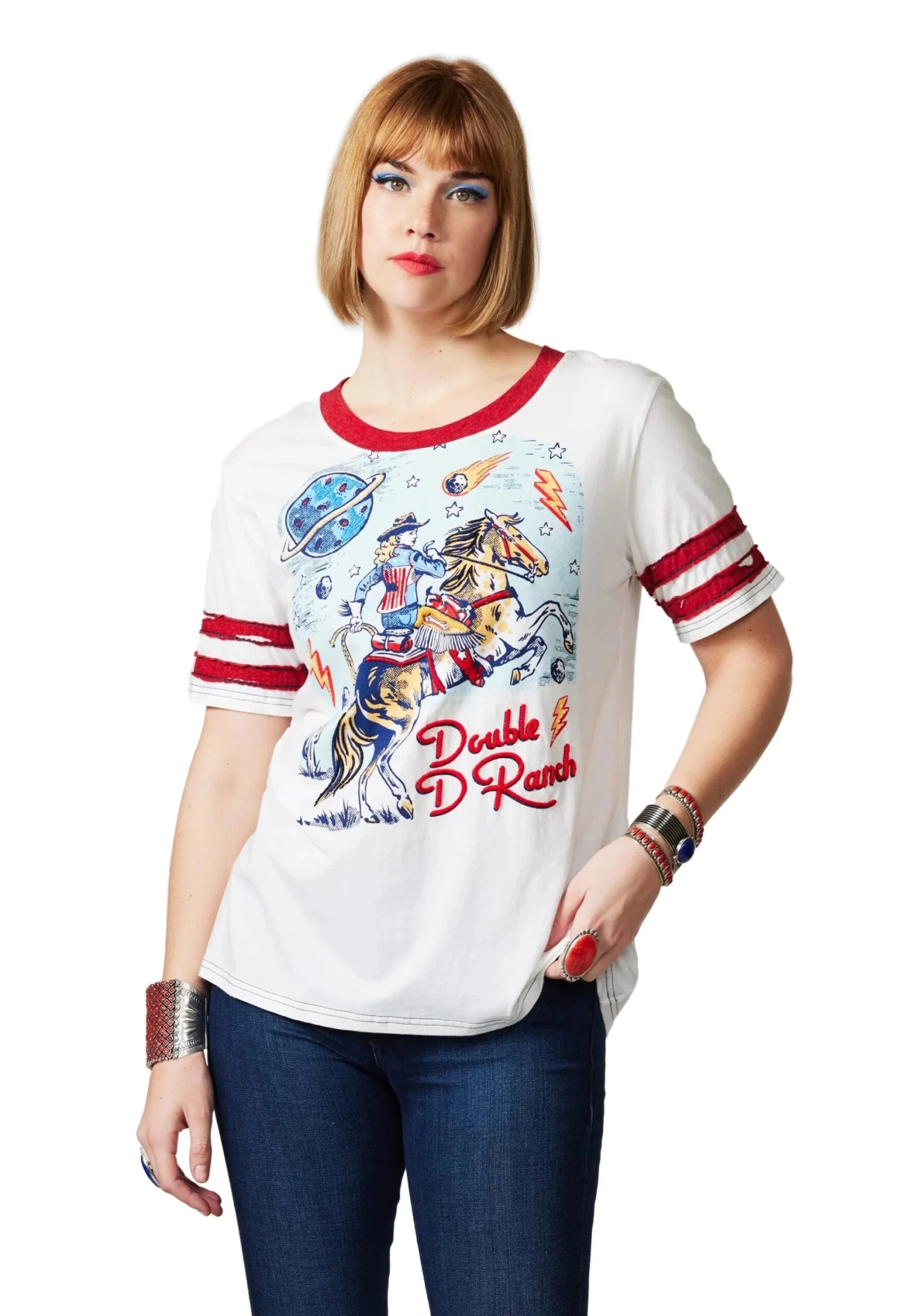 DOUBLE D RANCHWEAR SKYLINE BUCKER TOP 1 DOUBLE D RANCHWEAR SKYLINE BUCKER TOP