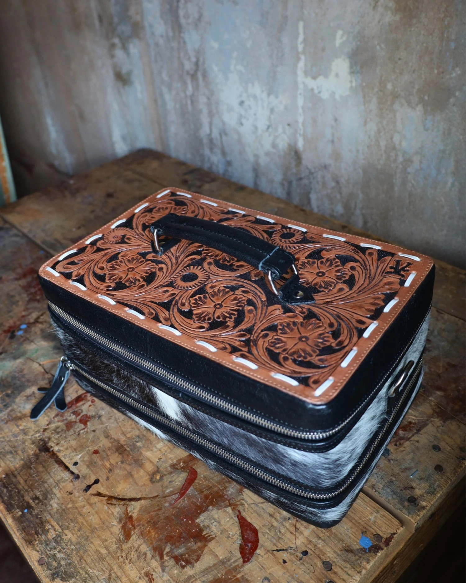 VINTAGE COWGIRL CASES JEWELRY DOUBLE DECKER CASE 6 VINTAGE COWGIRL CASES JEWELRY DOUBLE DECKER CASE - Image 6