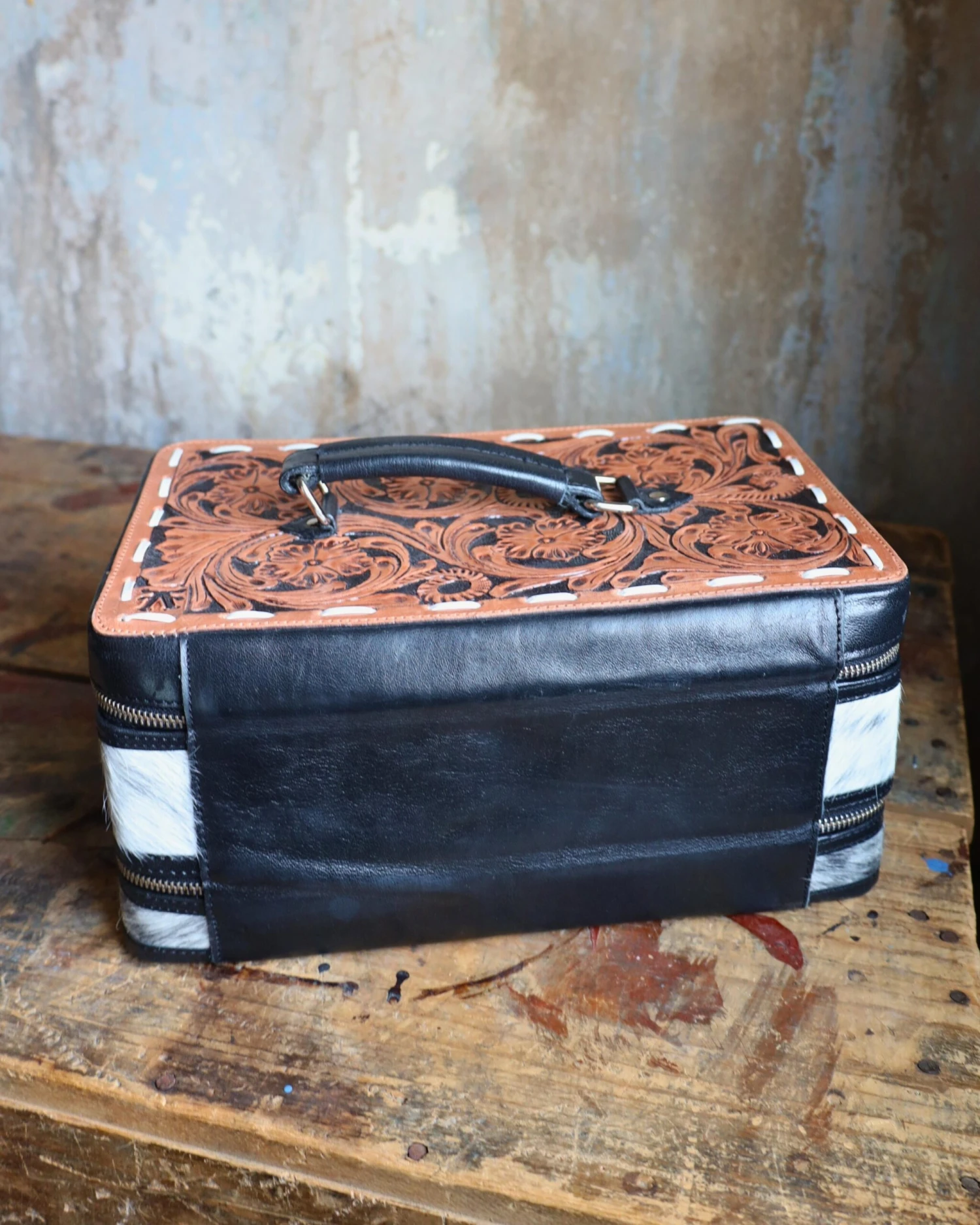 VINTAGE COWGIRL CASES JEWELRY DOUBLE DECKER CASE 11 VINTAGE COWGIRL CASES JEWELRY DOUBLE DECKER CASE - Image 11