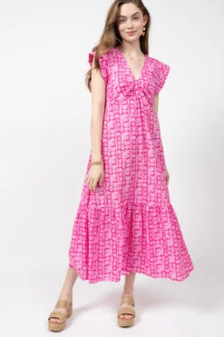 UNCLE FRANK KNOT & TIE DYE DRESS