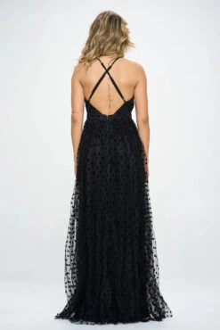 COLLETTA DOT MAXI DRESS -Johny Clothing Shop CL 088 f436d9a7 2b1a 4823 945b 91f8d30a34f0