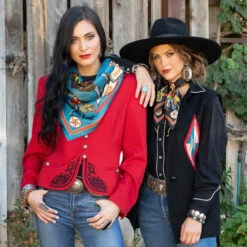 STAR OF THE WEST LONG & TALL SCARF -Johny Clothing Shop FringeScarves Starofthewest black wildrag silkscarf 1 590x 6149c4a1 417f 4ce1 afd3 290e192f3a03