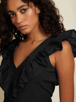 NATION GOLDA CONTRAST RUFFLE TANK -Johny Clothing Shop GOLDA TANK 3149RS JBLK 3 600x bddfdd93 1260 42e5 ad83 e88a5c5222ca