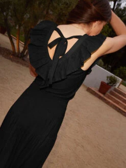 NATION GOLDA CONTRAST RUFFLE TANK -Johny Clothing Shop GOLDA TANK 3149RS JBLK H 1 600x a4ae1774 0d66 420c aa72 061902f5c12f