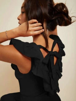 NATION GOLDA CONTRAST RUFFLE TANK -Johny Clothing Shop GOLDA TANK 3149RS JBLK H2 600x 8be99c3d ddf8 443b bce9 8b7df38b8c98