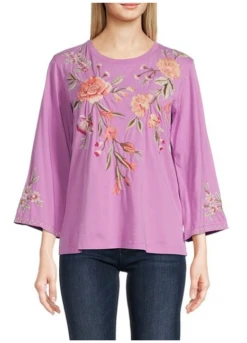 JOHNNY WAS VIENNA KIMONO SLEEVE BLOUSE