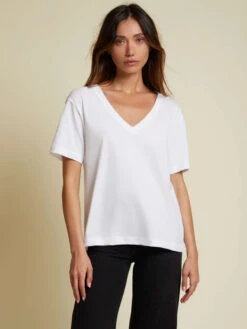 NATION NINA VINTAGE FIT V NECK TOP -Johny Clothing Shop NINATEE 2157CNX WHT 1 600x 1315a614 c9f1 4dd3 8bdc 86934a900eaa