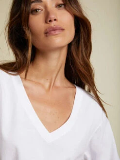 NATION NINA VINTAGE FIT V NECK TOP -Johny Clothing Shop NINATEE 2157CNX WHT 3 600x 6579018e 35f6 4df8 80bd a581d09cc6e8