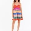 DEAR JOHN TARA STRAP TANK DRESS GETAWAY STRIPES