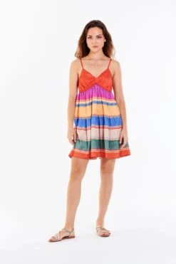 DEAR JOHN TARA STRAP TANK DRESS GETAWAY STRIPES