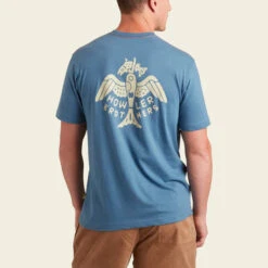 HOWLER MEN'S FRESH CATCH TEE -Johny Clothing Shop S23 Pocket Tee Fresh Catch Blue Horizon Back