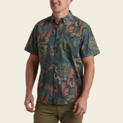 HOWLER MEN'S Mansfield Shirt- CITRON -Johny Clothing Shop S23 SS Shirts Mansfield Molecular Movements Antique Black Front 75546242 3236 480c bf03 cec29384602c