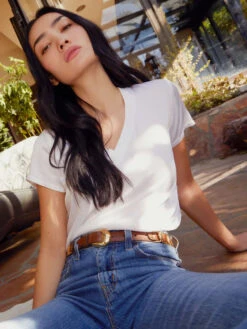 NATION JUNE V NECK TOP -Johny Clothing Shop SATIN JUNE TOP 2104HS WHT H 2 600x bf3e1aac 492d 40bc 84da 84417846b66b