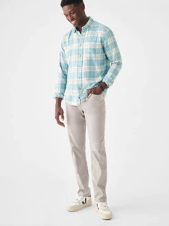 FAHERTY THE ALL TIME SHIRT -Johny Clothing Shop SP23 faherty mens MWS2325 WPR MOVEMENT FEATHERWEIGHT TWILL WESTPORT PLAID front 1 1000x 2bca68a3 5a31 4ca5 80d9 397b6bbd8f9c