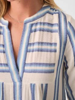 Faherty Dream Cotton Gauze Vida Midi Dress -Johny Clothing Shop SP23 faherty womens WDS2354 BBJ DREAM COTTON GAUZE VIDA MIDI DRESS BLUE BAJA detail 1 2000x 079627fb 9d37 4273 83b4 7e43bfdae63e