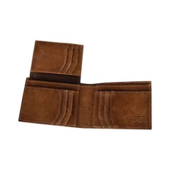 STS COWHIDE BIFOLD WALLET -Johny Clothing Shop STS69216 mens cowhide bifold wallet inside 2 600x 96059b44 365c 44f8 9ed6 0ec870c66a84