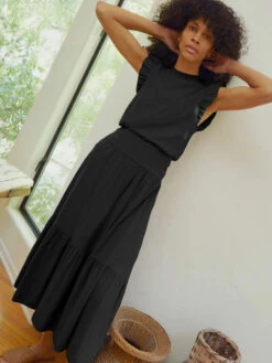 NATION YASMINE MIDI SKIRT- JET BLACK -Johny Clothing Shop YASMINE SKIRT 4170RS JBLK H 3 600x 432ea94c a441 4e23 b10f 01f9648f8533