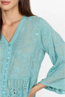 JOHNNY WAS INGRID REVEKA BLOUSE -Johny Clothing Shop c10423 2 marine blue 5