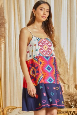 WALKING ON SUNSHINE MINI DRESS -Johny Clothing Shop d10509 multi 23