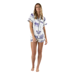 KATIE KIME FORT WORTH TOILE PAJAMA SHORTS SET