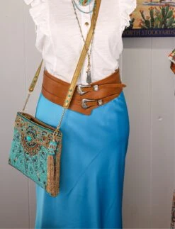 STREETS AHEAD DOUBLE BUCKLE STRETCH BELT