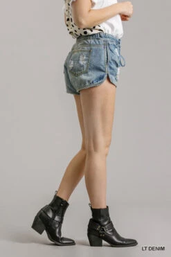 UMGEE JEAN SHORT -Johny Clothing Shop j4060 lt.denim 3