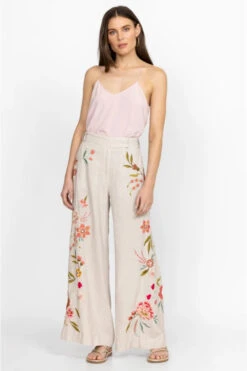 JOHNNY WAS JOYA WIDE LEG LINEN PANT