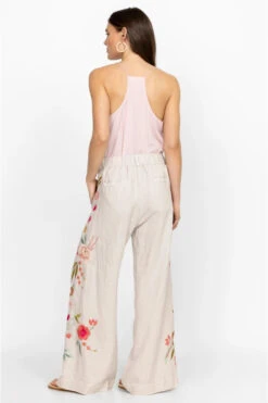 JOHNNY WAS JOYA WIDE LEG LINEN PANT -Johny Clothing Shop j66823 3 sand 4
