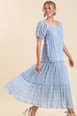 UMGEE MAXI PRINT DRESS -Johny Clothing Shop k6412 ltblue 3