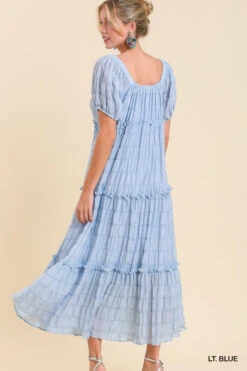 UMGEE MAXI PRINT DRESS -Johny Clothing Shop k6412 ltblue 5