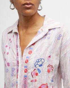 JOHNNY WAS PIPER RELAXED OVERSIZED BLOUSE -Johny Clothing Shop nm 4532483 100714 z