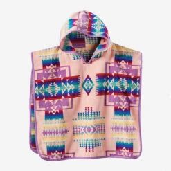 Pendleton Chief Joseph Pink Kid's Hooded Towel