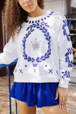 QUEEN OF SPARKLES QUEEN OF TEQUILA SWEATSHIRT