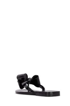 JEFFREY CAMPBELL SUGARY JELLY WITH BOW SANDAL- BLACK SHINY -Johny Clothing Shop sugary flat sandal jeffrey campbell 287571 1365x 1208966b 4003 4886 90a7 5b557ec76b34