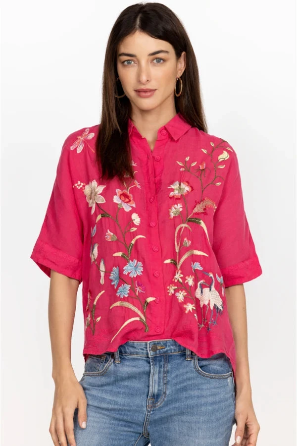 JOHNNY WAS GENIVEVE RELAXED DOLMAN BLOUSE 2 JOHNNY WAS GENIVEVE RELAXED DOLMAN BLOUSE - Image 2